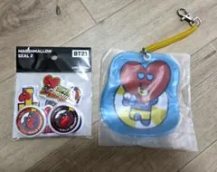 BT21 TATA マシュマロシール、パスケース