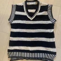 アーバンリサーチ　ボーダーニットベスト　美品