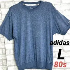 レア　アディダス　デサント　80s 半袖　ビンテージ　スウェット　パイル　Lのサムネイル