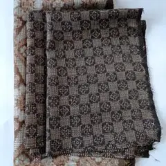 【大島紬】　ハギレ生地 　　正絹