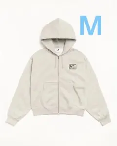 Stussy x Nike Fleece Zip Hoodie Mサイズ　グレー