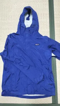 patagonia メンズ M フード付きジャケット 青トレントシェルジャケット