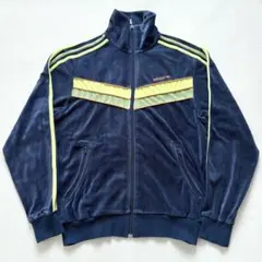 アディダス 万国旗タグ トラックジャケット ベロア 黒タグ