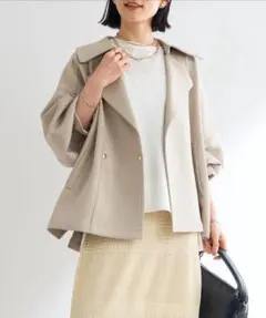 ダブルフェイスショートコート