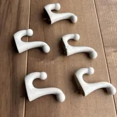 アンティーク　陶器　フック　古道具　５ヶ