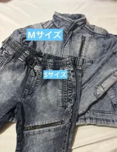 ワークマン プロコア デニムジョガーパンツ デニムジャケット デニムセットアップのサムネイル