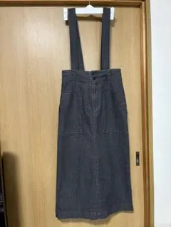 FREAK'S STORE サスペンダー付きデニムスカート