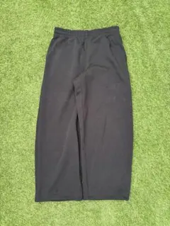 UNIQLO C ブラック スウェットワイドパンツ L