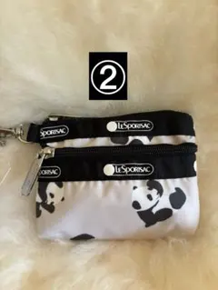 【新品タグ付】レスポートサック パンダ柄 キーコインポーチ 小銭入れ②