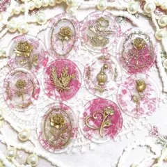 シーリングスタンプ ワックス シール 牡丹の花 ピンク