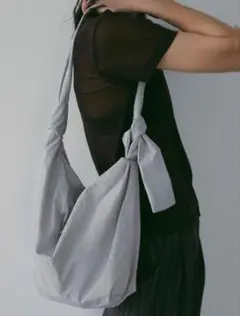 anuke/アンヌーク　Knot Nylon bag アイスブルーのサムネイル