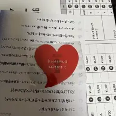KO1KEYZ 照井康祐 ハート型ステッカー