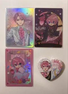 すとぷり さとみくん カード 缶バッジ セット