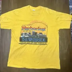 【80sアメリカ製】シングルステッチ1983 イエローTシャツ Lサイズ