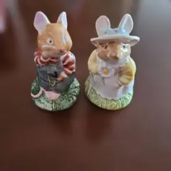 エネスコ社 ソルト＆ペッパー ネズミ 陶器 アンティーク ビンテージ