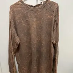 EPTM. ボロ加工長袖Tシャツ