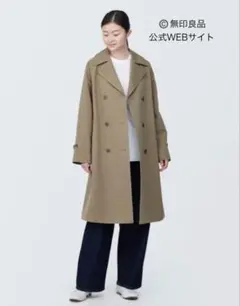 無印良品 撥水トレンチコート L ベージュ　レディース
