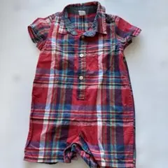 baby GAP チェック柄ロンパース 18-24ヶ月