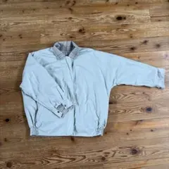 リバーシブル ベージュ チェック柄 ジャケット