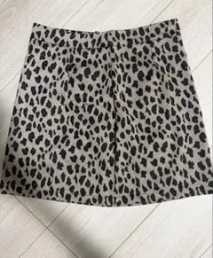 レオパード柄 ミニスカート