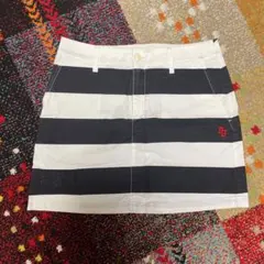 春夏モデル　ボーダーストレッチスカート