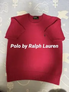 90s Polo by Ralph Laurenニットセーター 160 赤ピンク