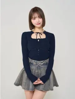 【chan様専用】Darich フロントオープンリブニットトップス