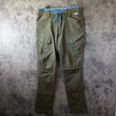 EDWIN ERKC カーゴパンツ ミリタリー オリーブ M 多ポケット0112のサムネイル