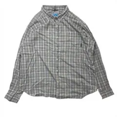 00s- コロンビア ボタンダウン シャツ 長袖 チェック 古着 メンズ XXL