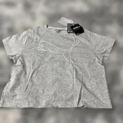 Puma Tシャツ グレー　Mサイズ　リラックスフィット　ショート丈