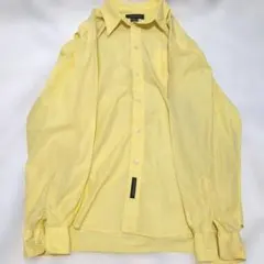 18BANANA REPUBLIC シャツL イエロー ストライプ 長袖 黄色のサムネイル