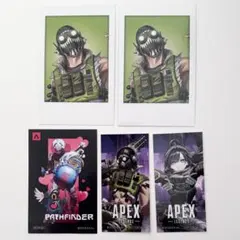 Apex フォトカード & 特典ステッカー 5点セット