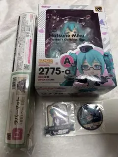グッスマくじ 初音ミクまとめ売り ねんどろいど ラバーマット 缶バ＆ステッカー