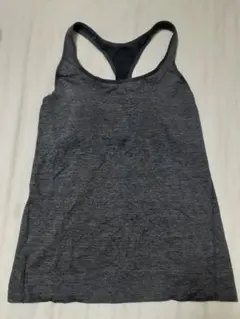 AIRism グレー クロスバック タンクトップ M
