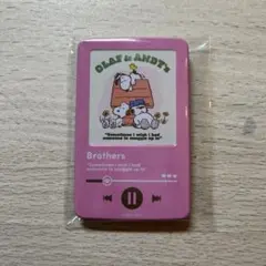 スヌーピー　ミュージックプレイヤー風缶バッジ