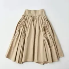 POPPY CORSET GATHER DENIM SKIRT