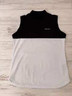 美品 ブリーフィングゴルフ カモフラ モックネック トップス シャツ XS