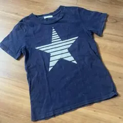 【size130】BEAMS mini星柄 Tシャツ ネイビーのサムネイル