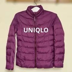 ユニクロ キッズ ライトダウンジャケット パープル 150