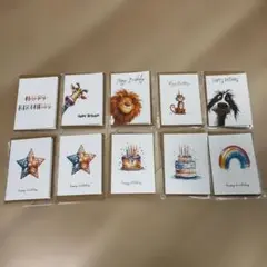 誕生日グリーティングカード 10枚セット