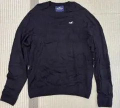 Hollister 黒 クルーネックニットセーター