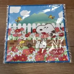 SNOOPY CHA-YA 由布院限定 ミニタオル コスモス　マイクロファイバー