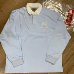 Supreme Burberry ラガーシャツ ライトブルー - メルカリ