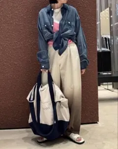 新品タグ付 MACHATT ストライプタイプライターパンツ - メルカリ