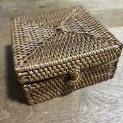 天然素材 二段式バスケット