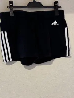 adidas 黒 ショートパンツ A/Lサイズ