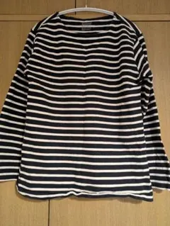 無印良品長袖ボーダーTシャツトップス