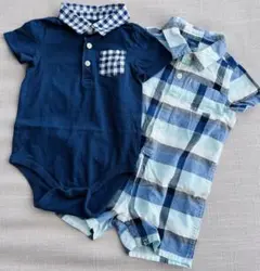 【美品】babyGAP 18-24M 半袖ロンパース