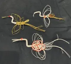 水引き　鶴　3個セット