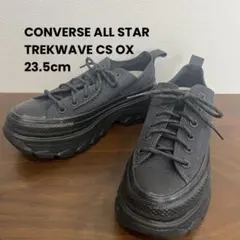 【美品】コンバース オールスター　トレックウエーブ　厚底　オールブラックスミクロ